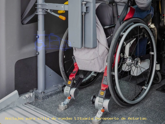 Sujección de silla de ruedas Lituania Aeropuerto de Asturias